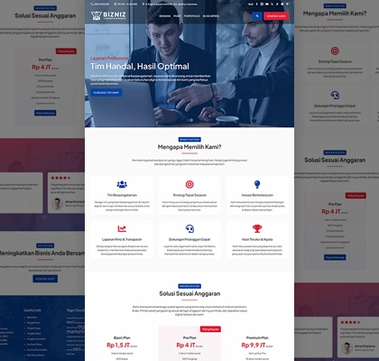 bizniz wordpress theme