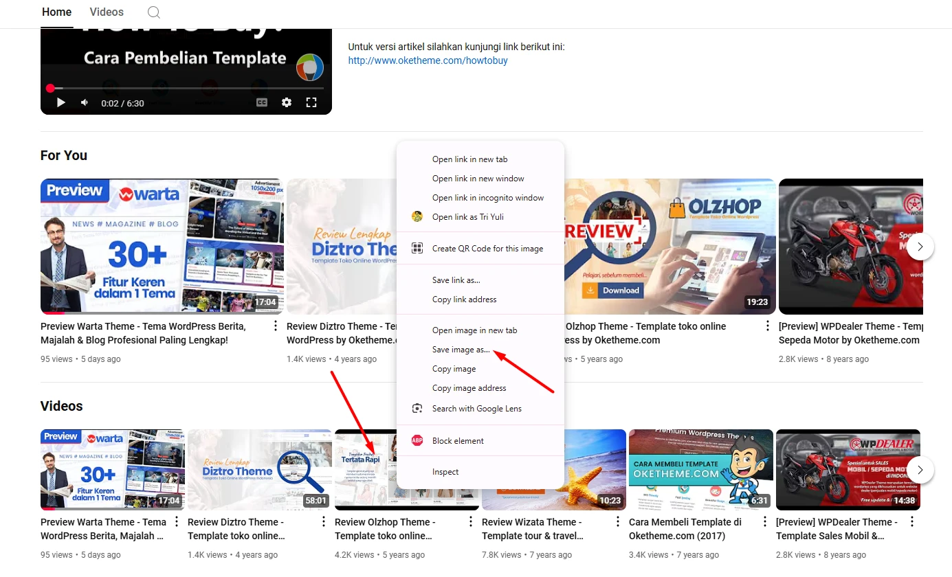 Thumbnail Bergerak (Animated Thumbnail) di YouTube: Pengertian dan Cara Menggunakannya 4 Save Image Thumbnail