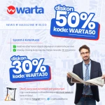 Diskon Hingga 50% untuk Tema Berita WordPress Terbaik - Warta Theme! 1 warta promo