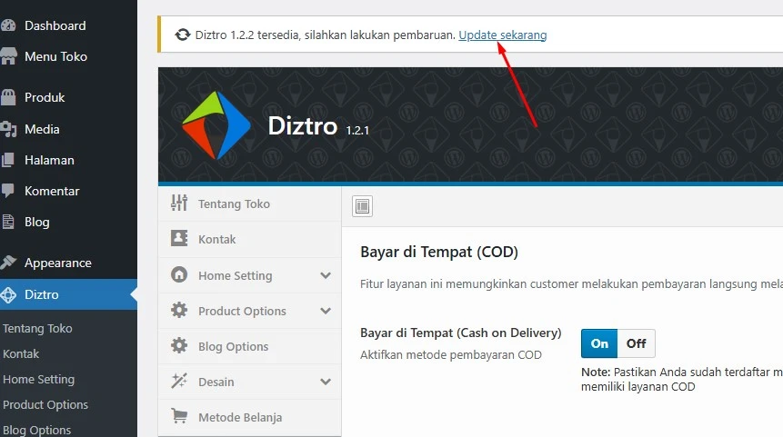 Update Diztro v1.2.2: Perbaikan Lisensi & Integrasi Oketoko Terbaru 2 cara update diztro1.2.2