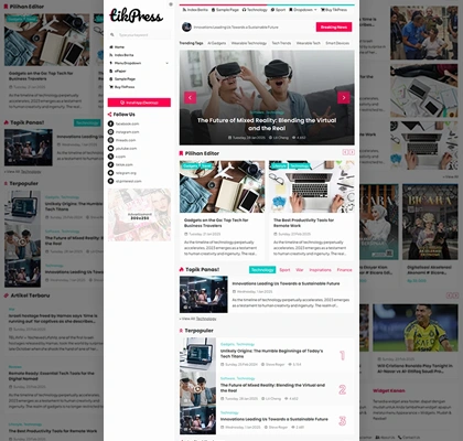 tikpress wordpress theme