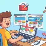 build website using wordpress cartoon