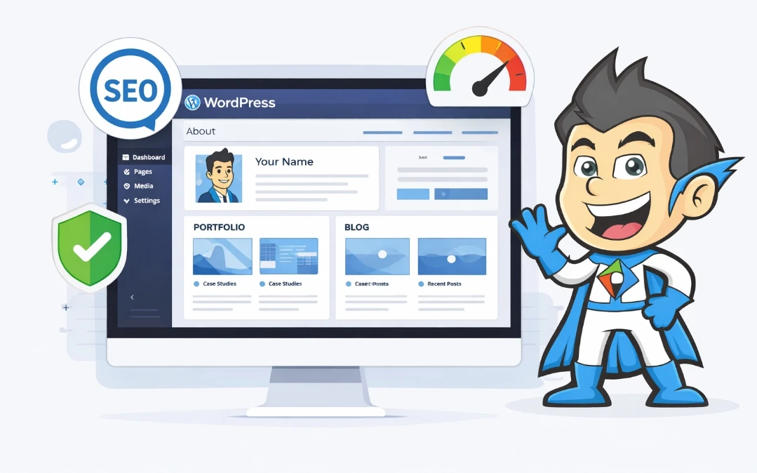 Ilustrasi Website Personal Branding Profesional