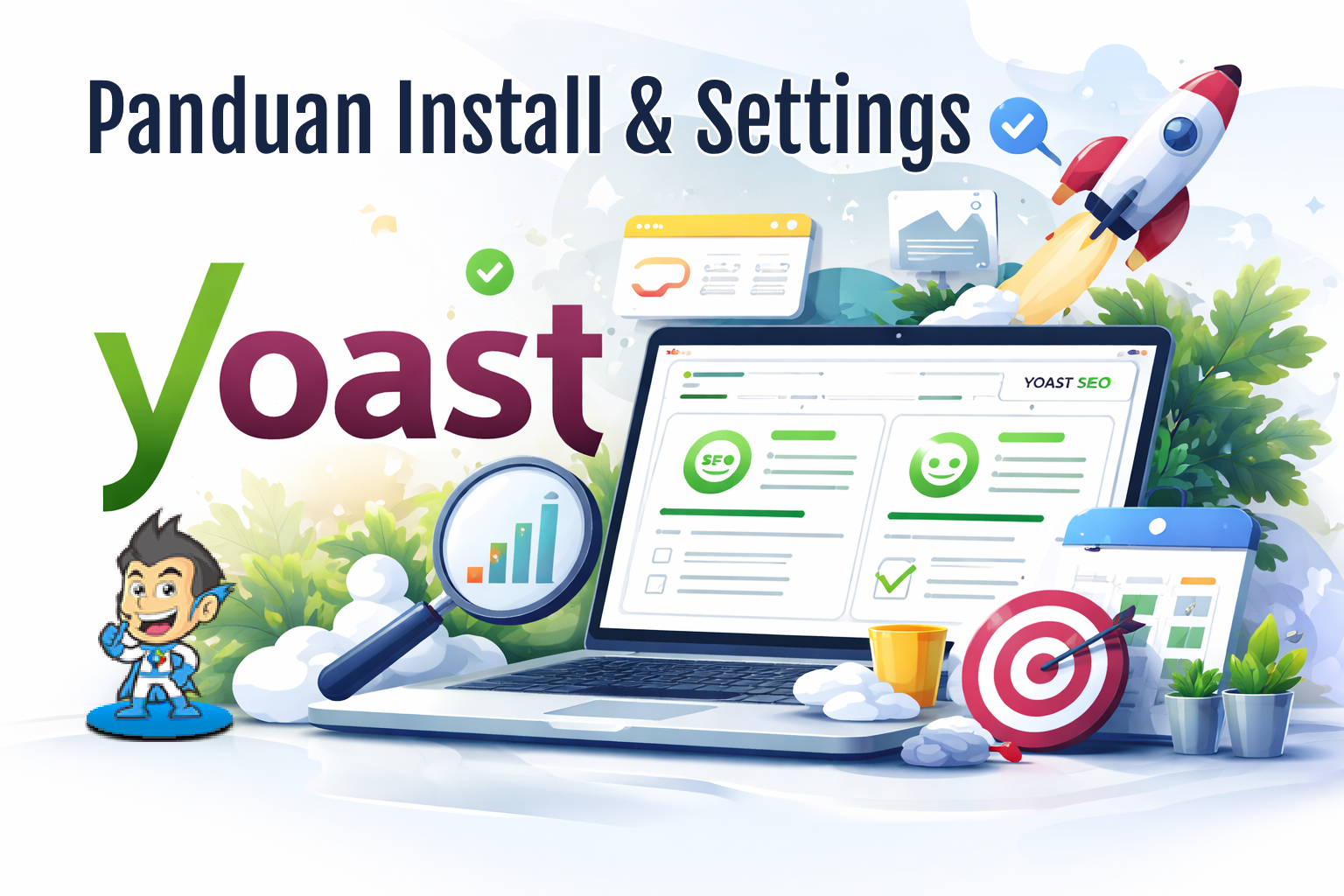 Panduan Lengkap Setting Yoast SEO WordPress dari Install hingga Optimasi 1 Panduan Install dan Setting Yoast SEO Oketheme