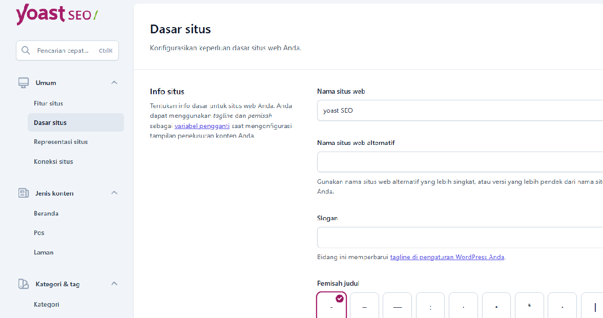 Panduan Lengkap Setting Yoast SEO WordPress dari Install hingga Optimasi 6 Pengaturan
